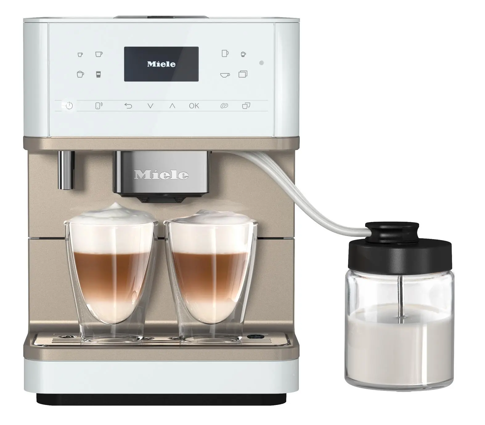 Ekspres Miele CM 6360 Biały Szerokość 25,1cm