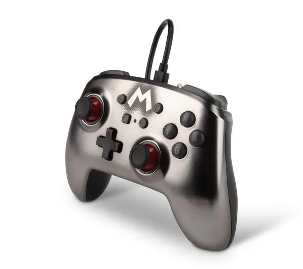 PowerA Enhanced Mario Silver do Nintendo Switch Przewodowy