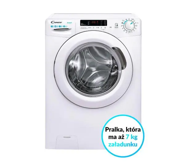 Candy Smart CS 1272DE/1-S Slim 7kg 1200obr/min - Kup na Raty - RRSO 0%