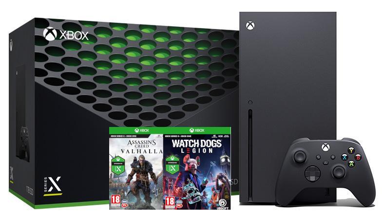 Konsola Xbox Series X z napędem - 1TB - Assassin’s Creed Valhalla - Watch Dogs Legion