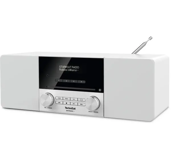 TechniSat DigitRadio 3 Radio FM DAB+ Bluetooth Biały - Kup na Raty - RRSO 0%