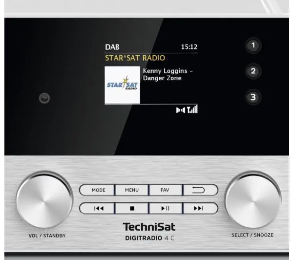 TechniSat DigitRadio 4C Radio FM DAB+ Bluetooth Biały - Kup na Raty - RRSO 0%