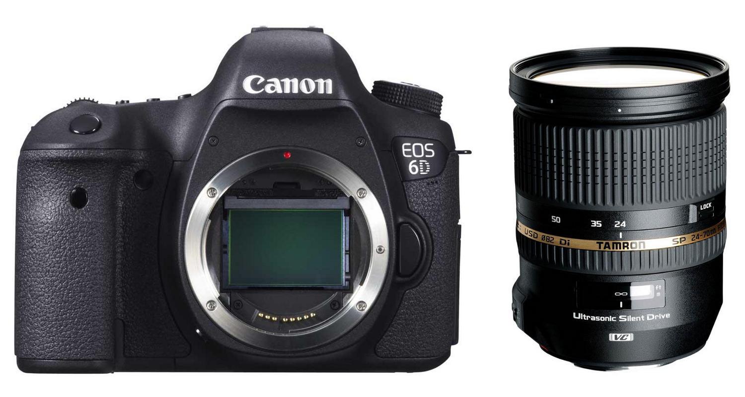 Lustrzanka Canon EOS 6D + Tamron SP 24-70 mm f/2.8 Di VC USD