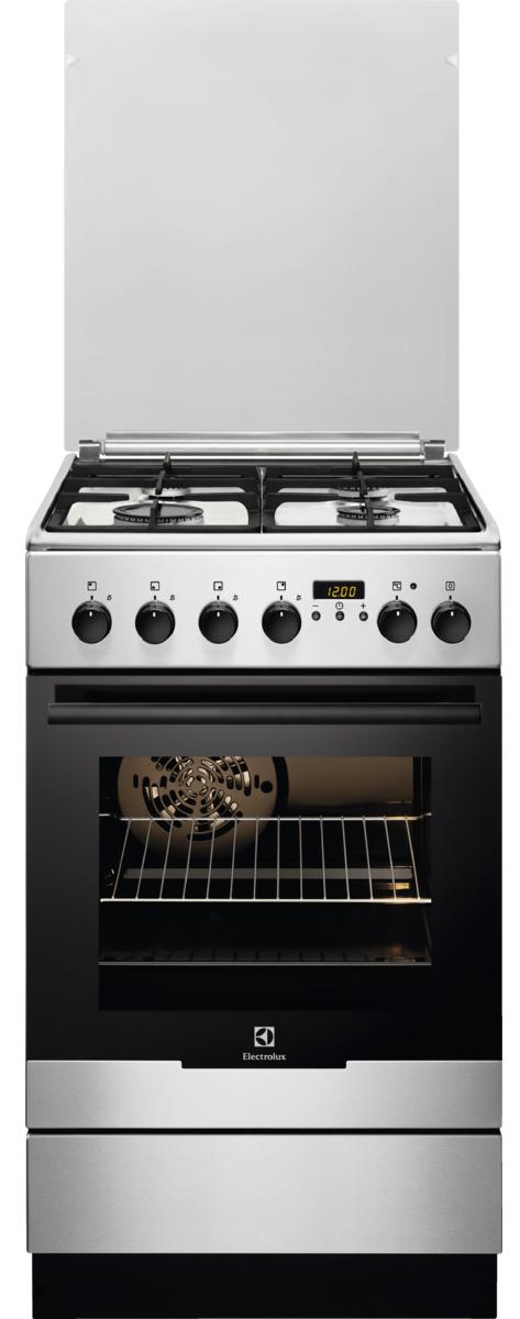 Kuchnia gazowo-elektryczna Electrolux EKK54554OX Termoobieg