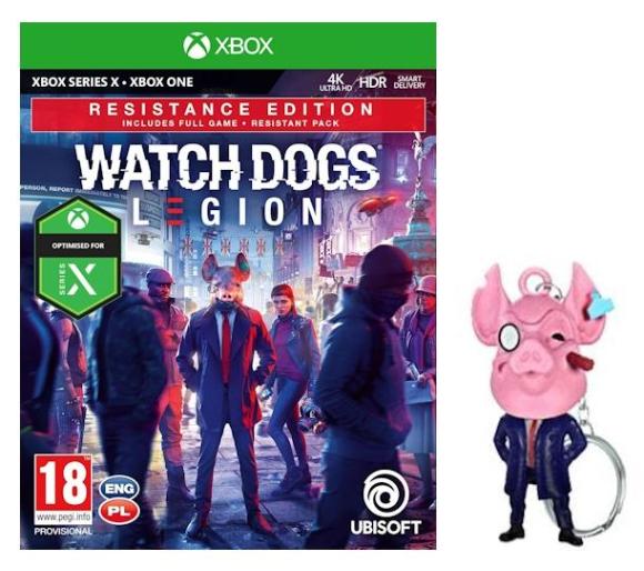 gra Watch Dogs Legion - Edycja Resistance + brelok Gra na Xbox One (Kompatybilna z Xbox Series X)