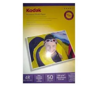 Papier do drukarek Kodak Papier foto premium 4R 230g 50 Arkuszy