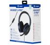 Słuchawki przewodowe z mikrofonem Snakebyte Head:Set 4 Pro Nauszne Czarno-niebieski