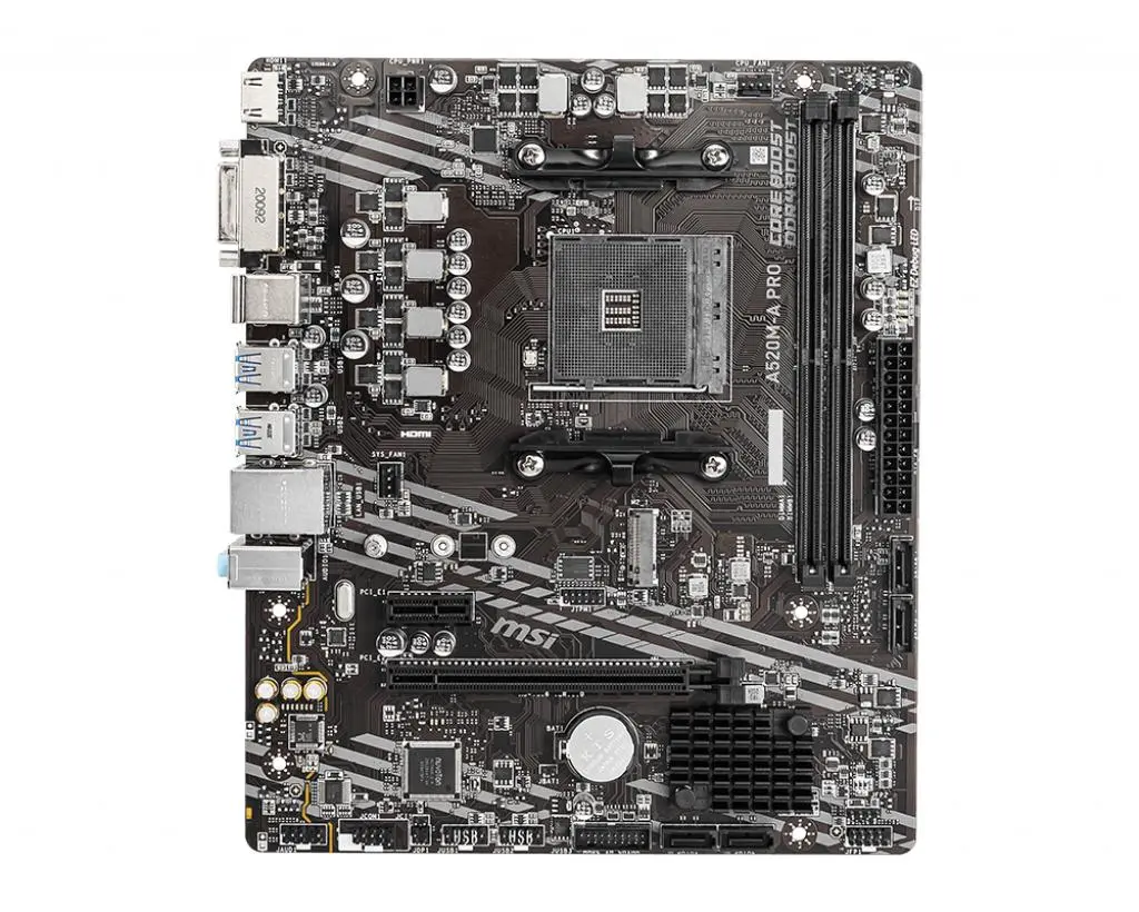 фото Материнська плата MSI A520M PRO 1
