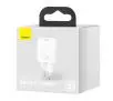 Ładowarka sieciowa Baseus CCSUP-B02 Super Si Quick Charger 1C PD 20W USB-C Biały