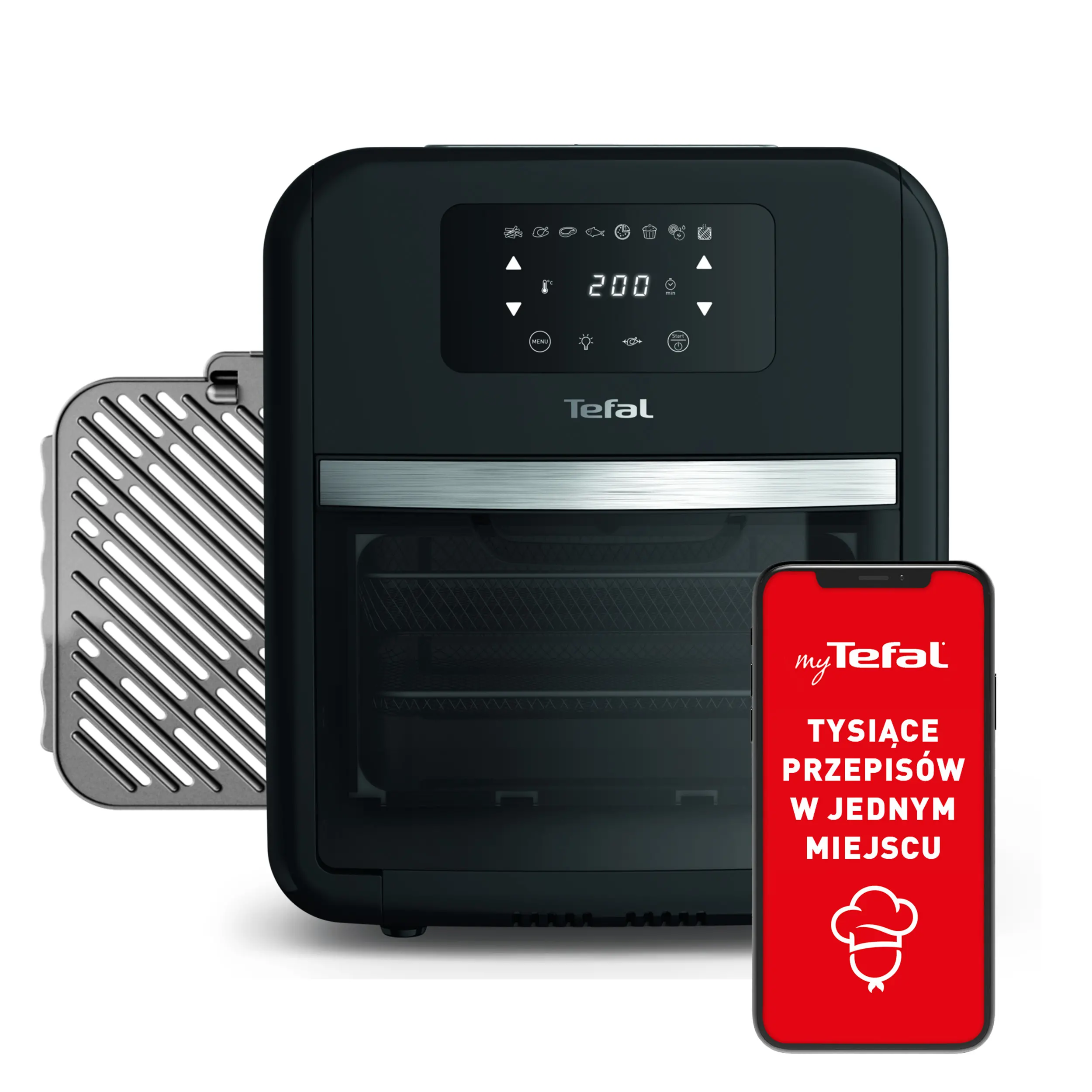 Air fryer Tefal Easy Fry Oven & Grill FW5018 11l Aplikacja mobilna