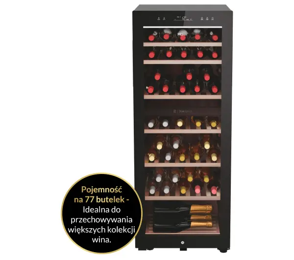 Haier HWS77GDAU1 77 miejsc na butelki - DRUGI -30%, ALBO 5-TY ZA 1ZŁ - Kup na Raty - RRSO 0%