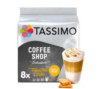 Kapsułki Tassimo Toffee Nut & Latte 8szt.