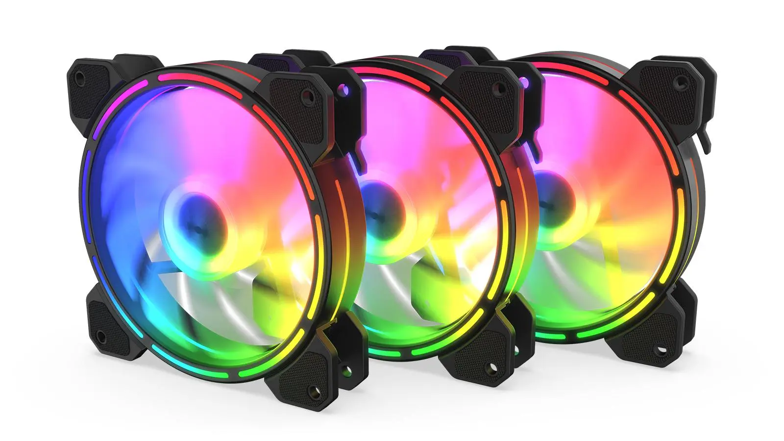 Wentylator Krux Lunar ARGB Kit 120mm 3szt. Czarny