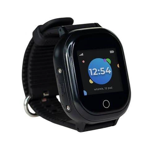 Smartwatch Locon GJD.06 Czarny + Pakiet Bezpieczna Rodzina na 12 miesięcy