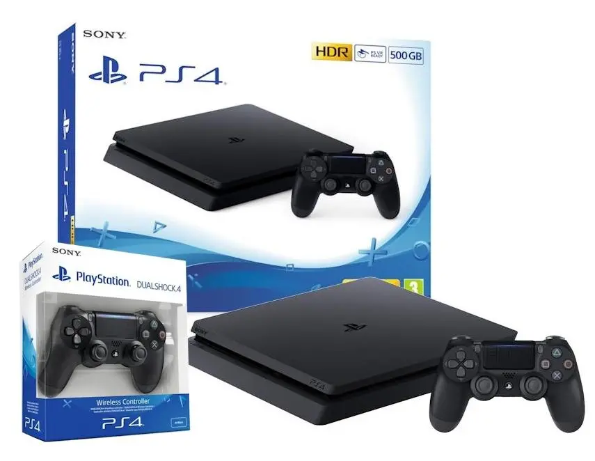 Konsola Sony PlayStation 4 Slim 500GB + dodatkowy pad (czarny)