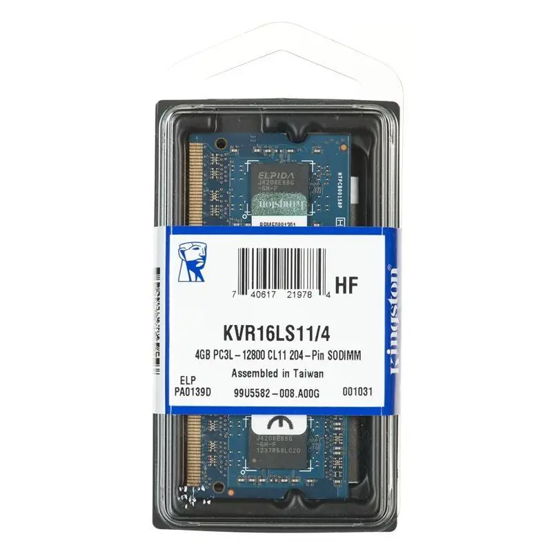 Pamięć Kingston DDR3L 4GB 1600 CL11 SODIMM