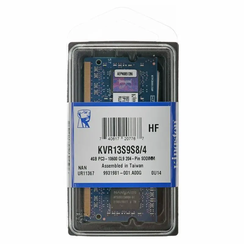 Pamięć Kingston DDR3 4GB KVR13S9S8/4 SODIMM