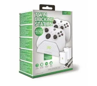 Venom VS2871 do padów Xbox Series / Xbox One + 2 akumulatory Biały