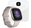 Smartwatch Fitbit by Google sense Złoty + Aria Air