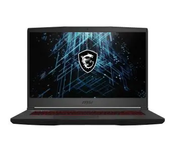 Laptop gamingowy MSI GF65 Thin 10UE-054PL 15,6"144Hz i5-10200H 8GB RAM 512GB Dysk SSD RTX3060 Win10 Czarny