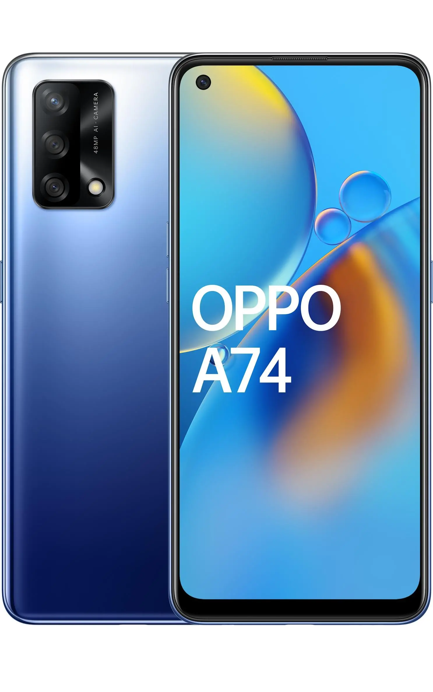 Smartfon OPPO A74  4/128GB - 6,43" - 48 Mpix - niebieski