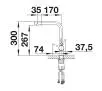 Bateria Blanco Fontas II 526157 Czarny Chrom