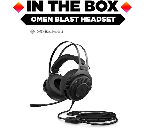 HP OMEN Blast Nauszne Czarny