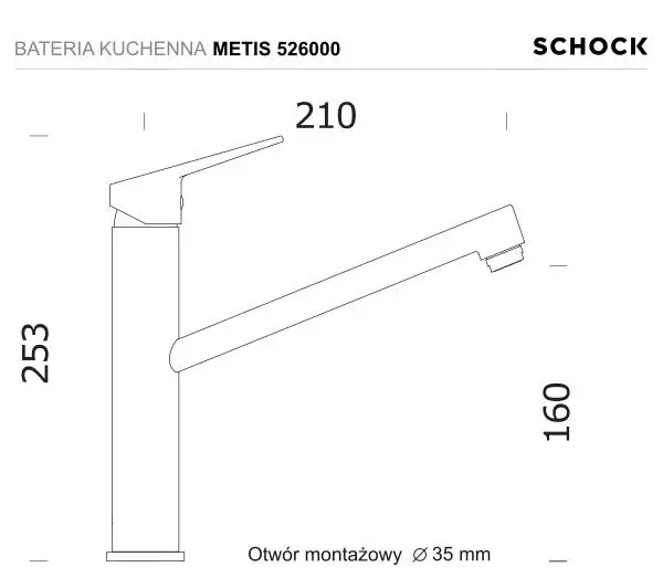 Schock Metis 526000 Chrom Mosiądz - DRUGI -30%, ALBO 5-TY ZA 1ZŁ - Kup na Raty - RRSO 0%