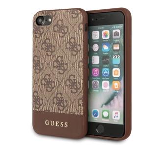 Etui Guess 4G Stripe Collection GUHCI8G4GLBR do iPhone 7/8/SE2020 Brązowy