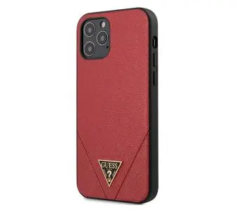 Etui Guess Saffiano Triangle Logo GUHCP12LVSATMLRE do iPhone 12 Pro Max