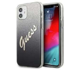 Etui Guess Glitter Gradient GUHCP12SPCUGLSBK do iPhone 12 mini Czarny