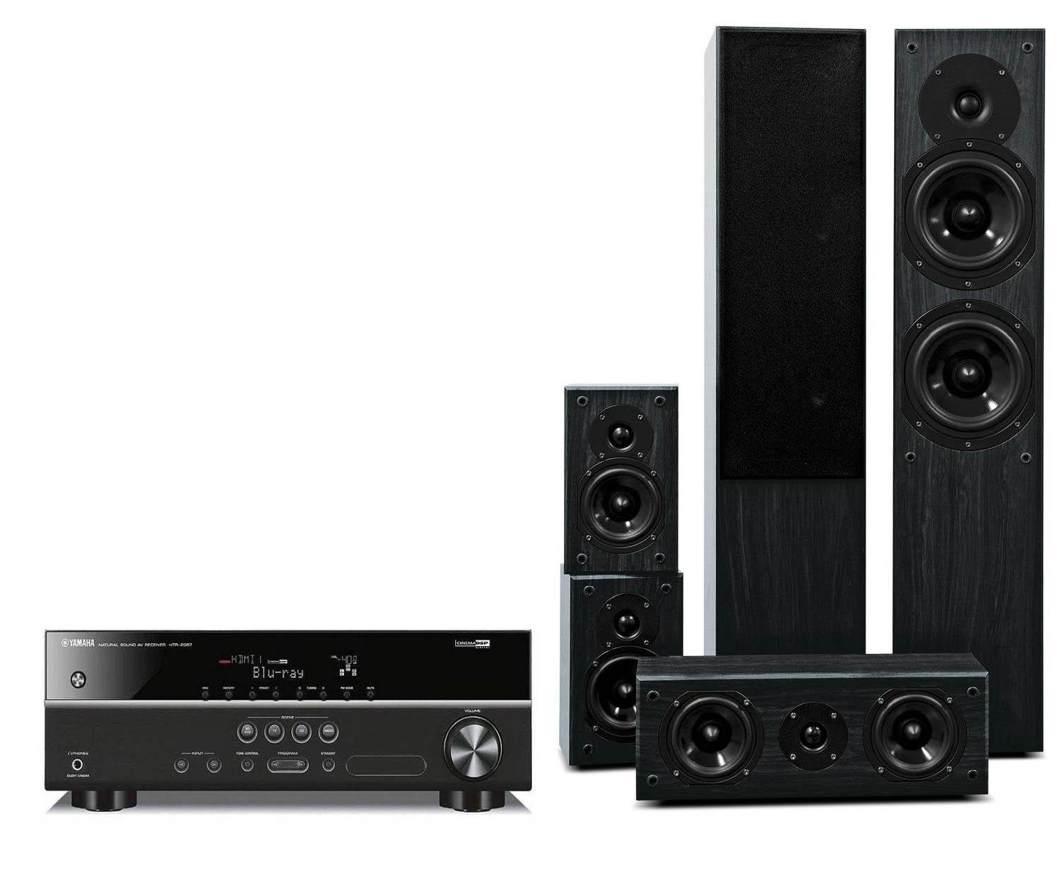 Zestaw kina Yamaha HTR-2067, Prism Audio Onyx 100 (czarny)