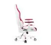 Fotel Diablo Chairs X-One 2.0 Normal Size Gamingowy do 136kg Skóra ECO Tkanina Biało-czerwony