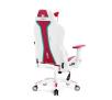 Fotel Diablo Chairs X-One 2.0 Normal Size Gamingowy do 136kg Skóra ECO Tkanina Biało-czerwony