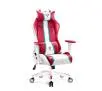 Fotel Diablo Chairs X-One 2.0 Normal Size Gamingowy do 136kg Skóra ECO Tkanina Biało-czerwony