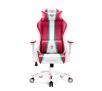 Fotel Diablo Chairs X-One 2.0 Normal Size Gamingowy do 136kg Skóra ECO Tkanina Biało-czerwony