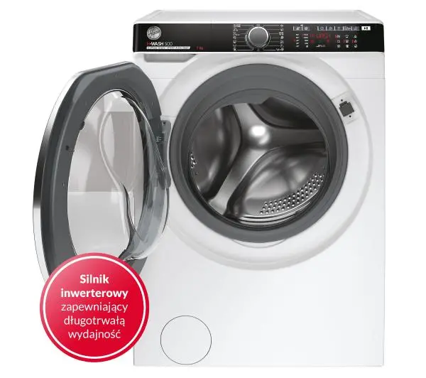 Hoover H-Wash 500 HWP4 37AMBC/1-S Slim 7kg 1300obr/min Zdalne sterowanie - DRUGI -30%, ALBO 5-TY ZA 1ZŁ - Kup na Raty - RRSO 0%