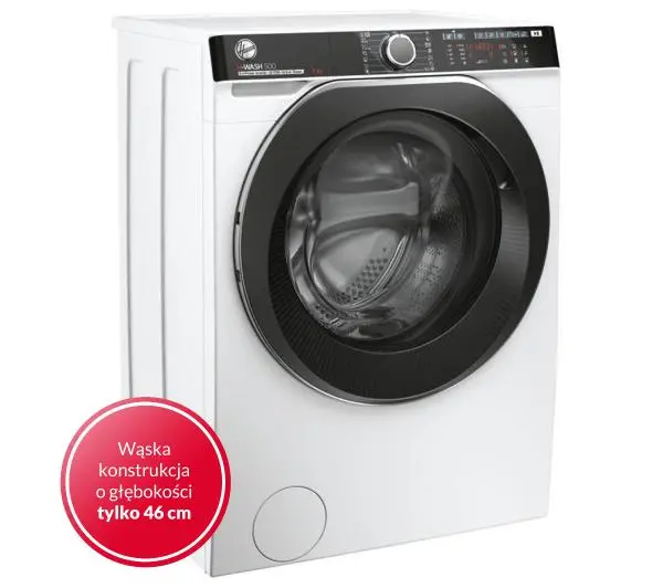 Hoover H-Wash 500 HWP4 37AMBC/1-S Slim 7kg 1300obr/min Zdalne sterowanie - DRUGI -30%, ALBO 5-TY ZA 1ZŁ - Kup na Raty - RRSO 0%