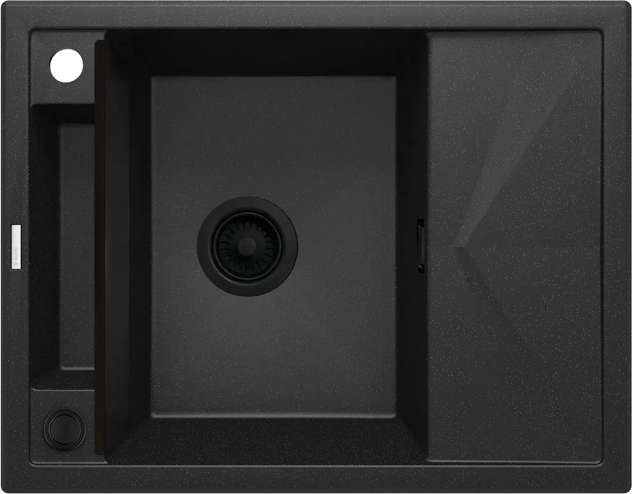 Zlewozmywak Deante Magnetic ZRM G11A Granitowy Grafitowy/Metalik