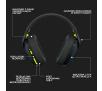 Słuchawki bezprzewodowe z mikrofonem Logitech G435 Lightspeed Nauszne Czarny
