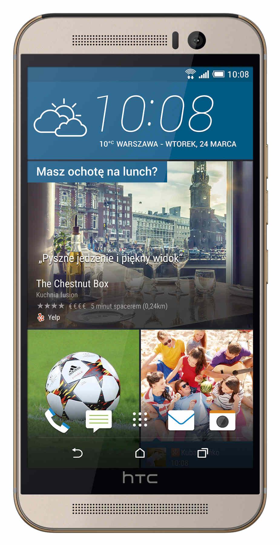 Smartfon HTC One M9 (srebrno-złoty)