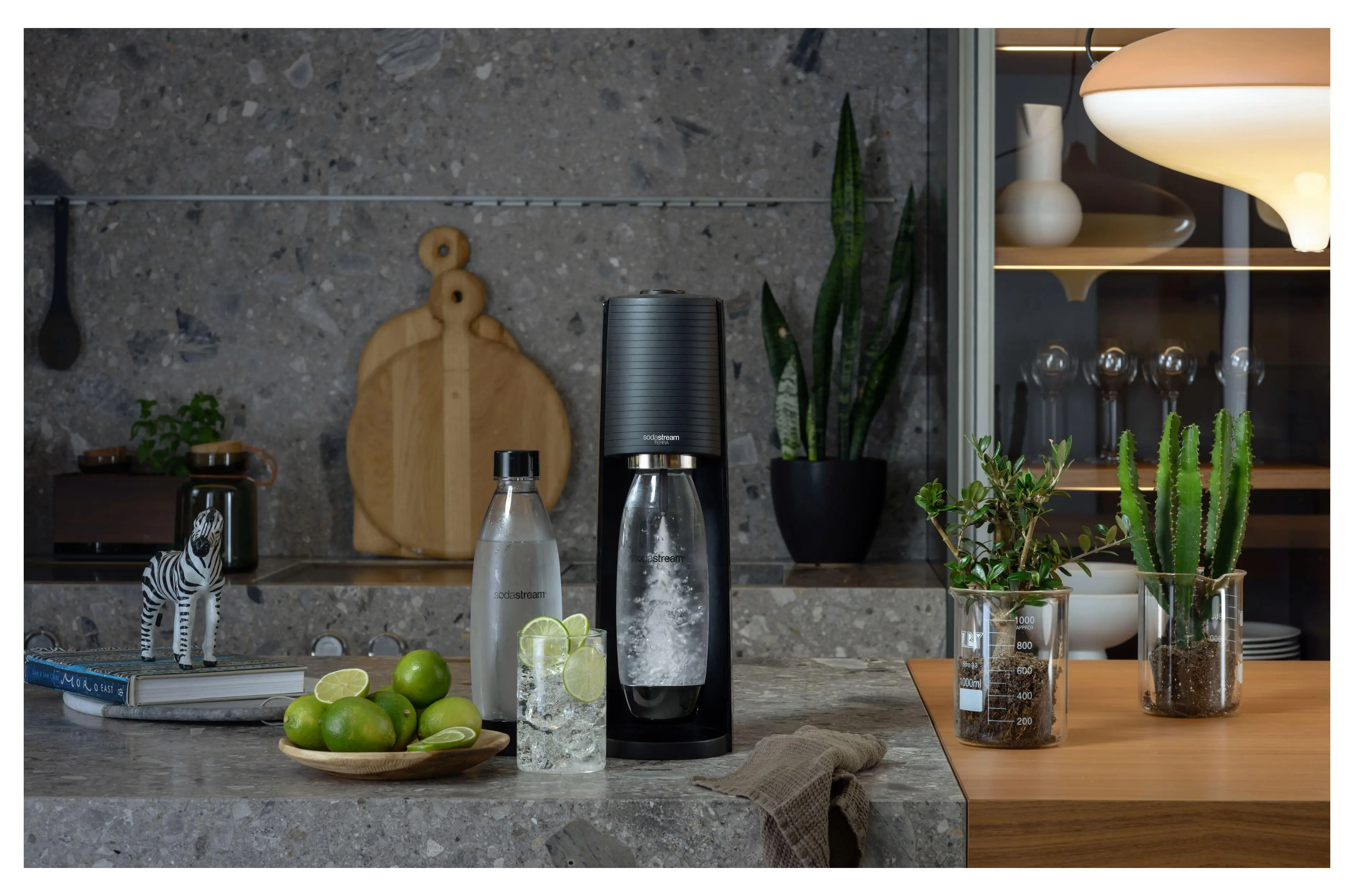 Saturator Sodastream Terra Czarny + Nabój z gazem CO2