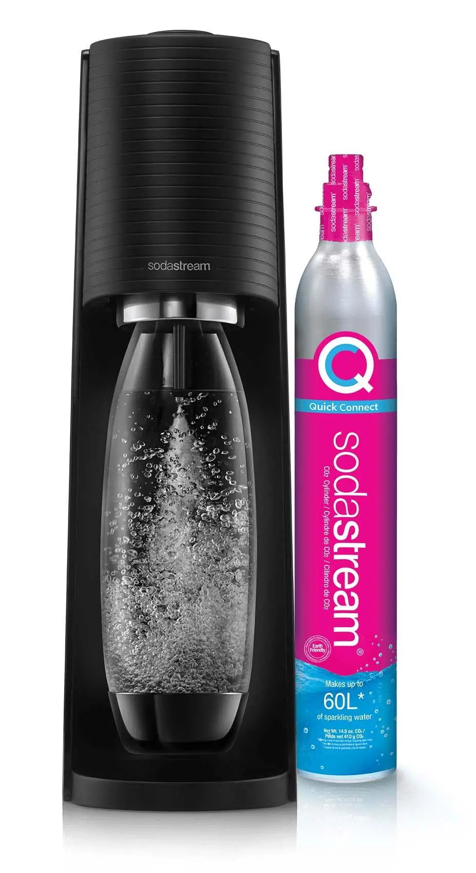 Saturator Sodastream Terra Czarny + Nabój z gazem CO2