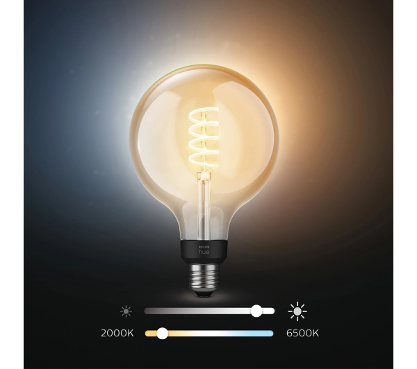 Philips Hue White Ambiance Filament Globe E27 1 szt.