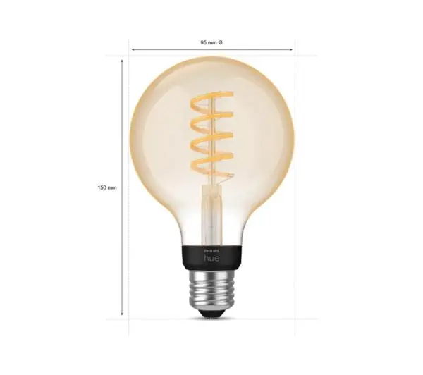 Philips Hue White Ambiance Filament Globe E27 1 szt.