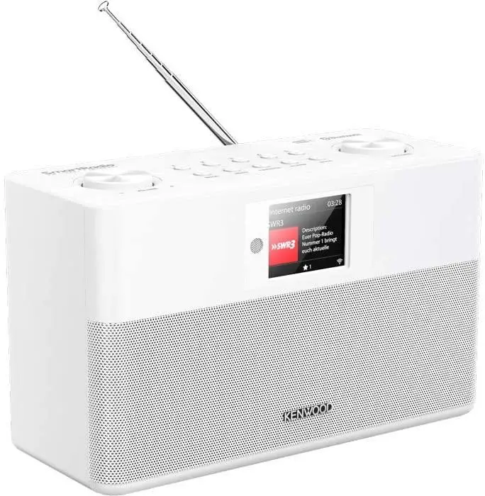 Radioodbiornik Kenwood CR-ST100S-W Radio FM DAB+ Internetowe Bluetooth Biały