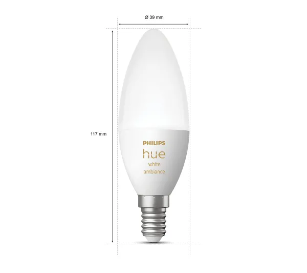 Philips Hue White Ambiance E14 2 szt.