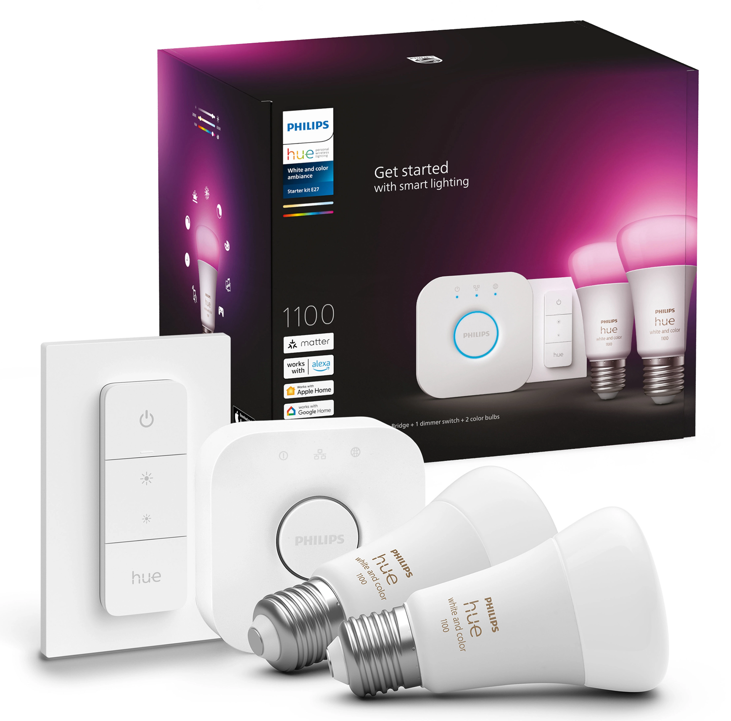 Philips Hue White and Colour Ambiance E27 2 szt. Zestaw