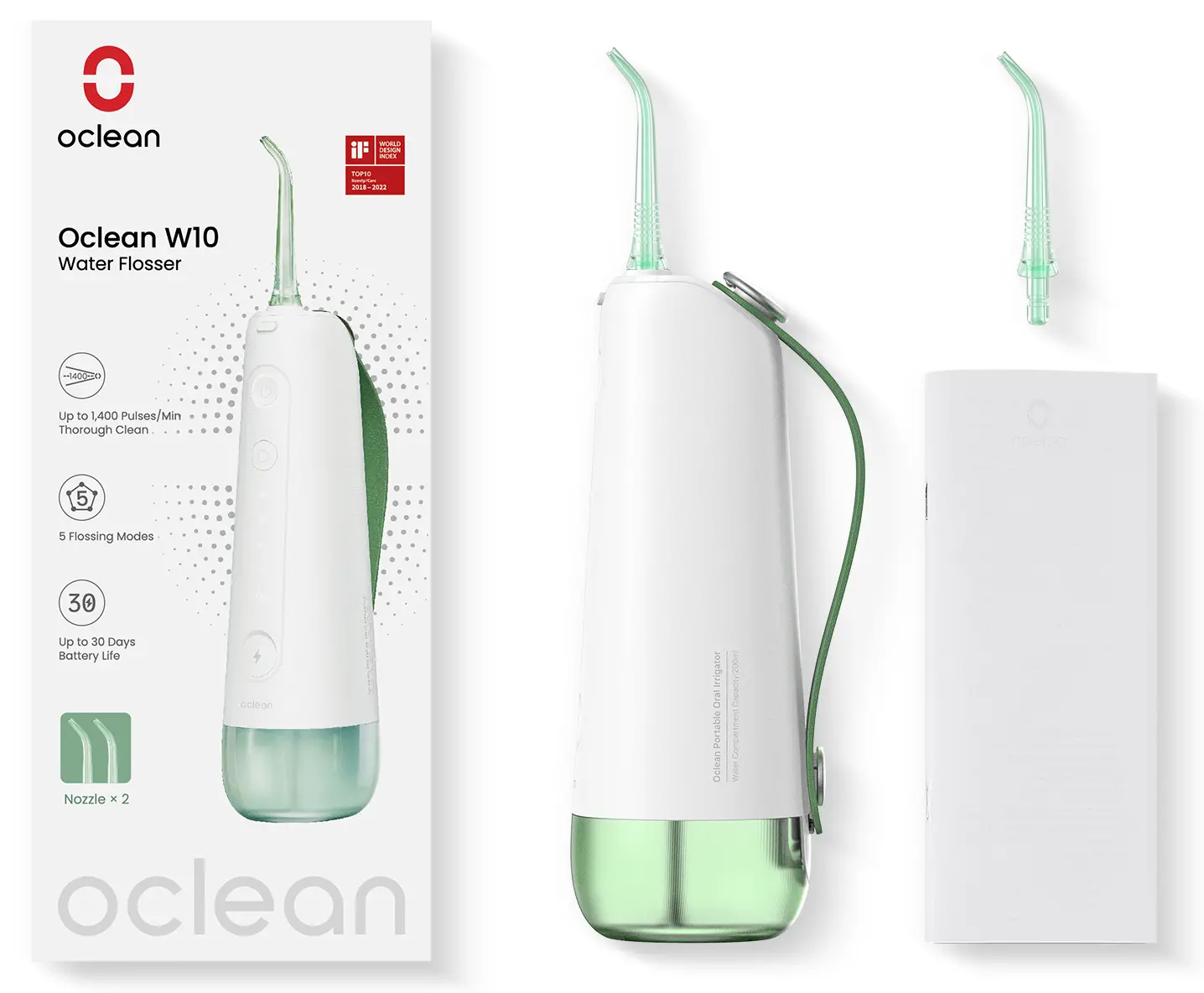Irygator Oclean W10Zielony