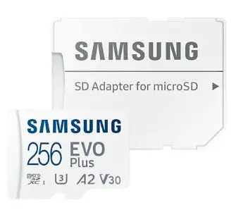 Karta pamięci Samsung Evo Plus microSDXC 256GB 130/120 A2 V30